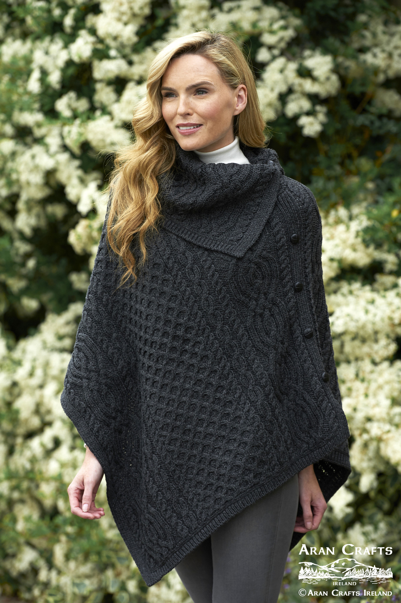 Ierse wollen poncho tipperary CW4784