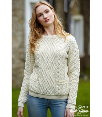 aran craft "CONG / C4443" Lerse trui met zak