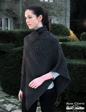 aran craft Ierse powerscourt poncho SH4272