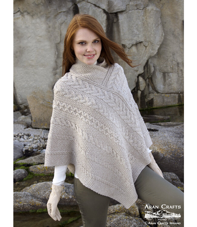 aran craft Irish powerscourt poncho SH4272
