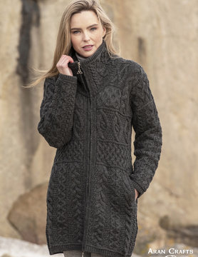 aran craft Irish glendalough coat X4263