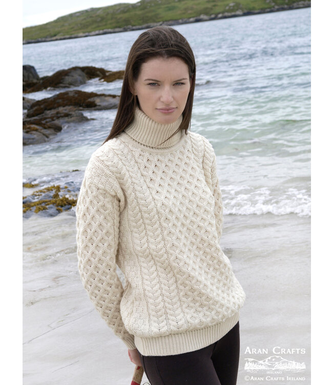 aran craft Pull irlandais col roulé "CARRICK / R1949"