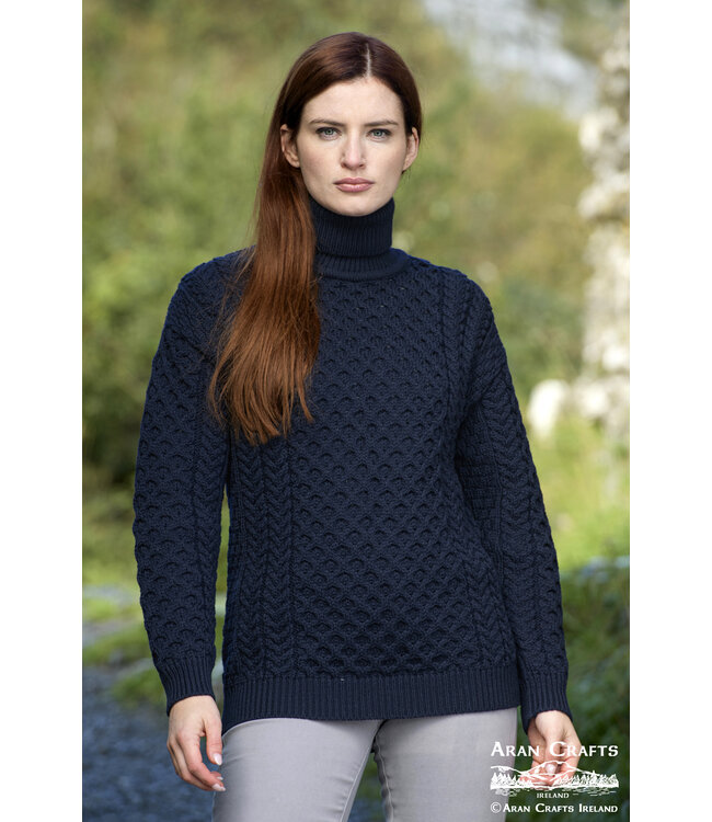 aran craft "CARRICK / R1949" Turtleneck Ierse trui