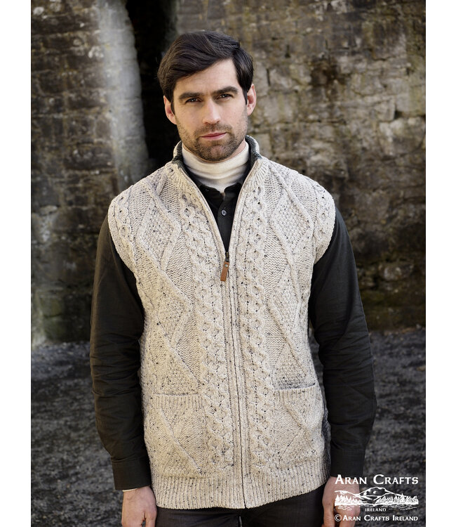 aran craft Iers carlow mouwloos vest X5274