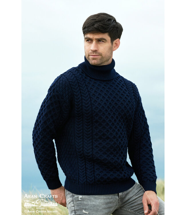 aran craft "CARRICK / R1949" Turtleneck Ierse trui