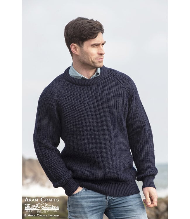 aran craft Pull irlandais col rond "THE FISHERMAN / C761"
