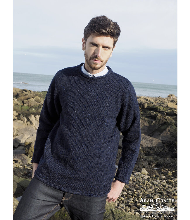 aran craft "GLENTIES / K4594" Round neck irish jumper
