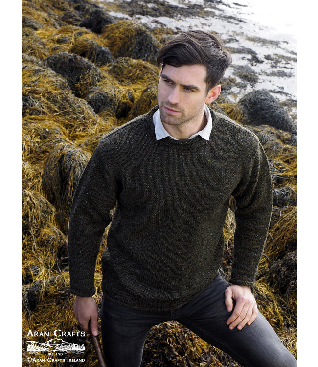 aran craft Pull irlandais col rond "GLENTIES / K4594"