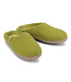 egos Chaussons en laine bouillie vert mousse