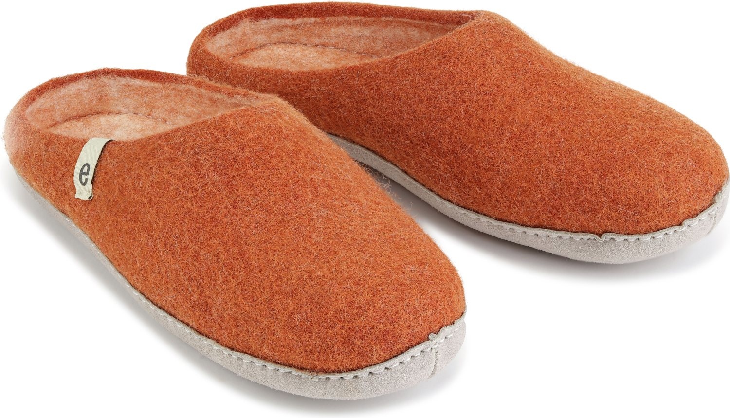 egos Apricot boiled wool slippers