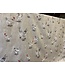 Tissu en lin poules