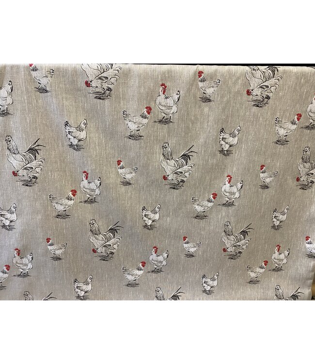 Hens linen fabric