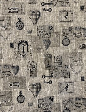 Linen souvenir fabric