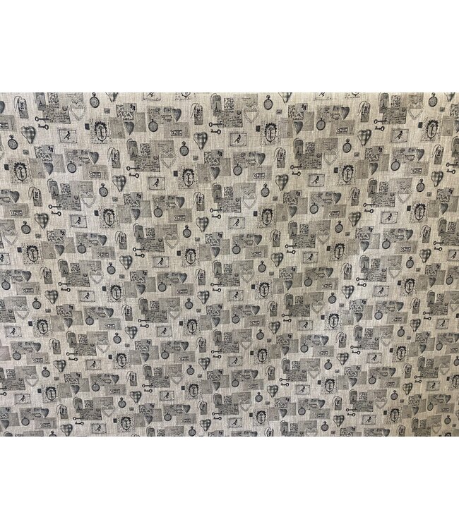 Linen souvenir fabric