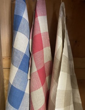 Tea towel in pure linen, large squares