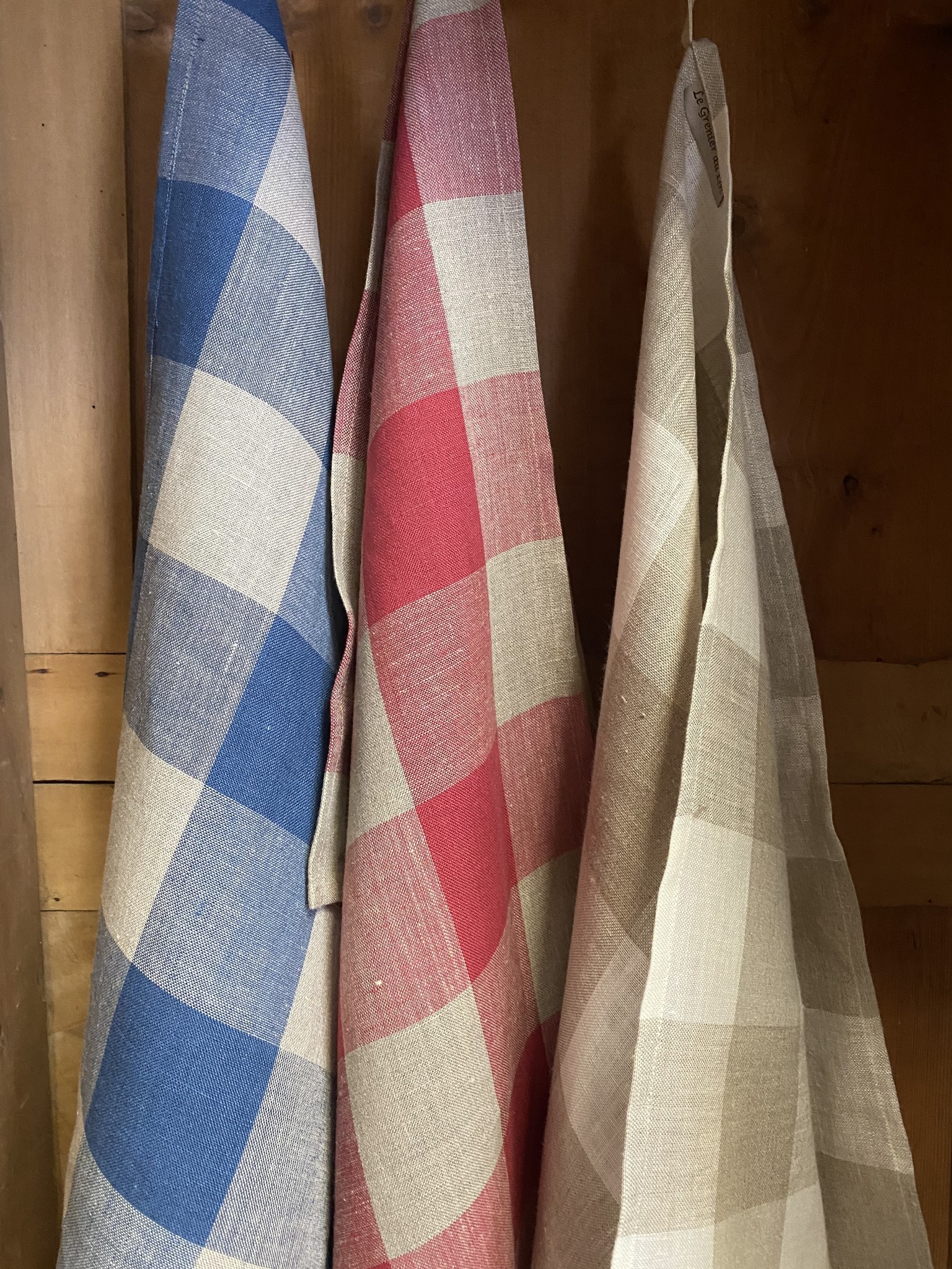 Tea towel in pure linen, large squares