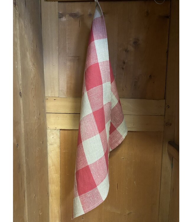 Tea towel in pure linen, large squares