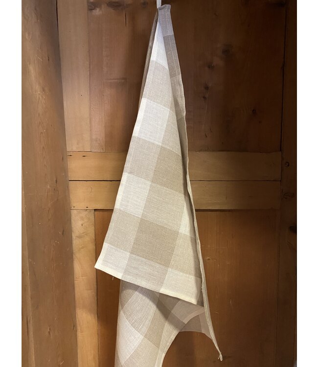 Tea towel in pure linen, large squares