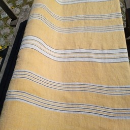Striped linen fabric augusto