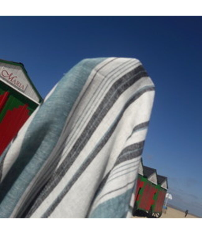 Victorio striped linen fabric