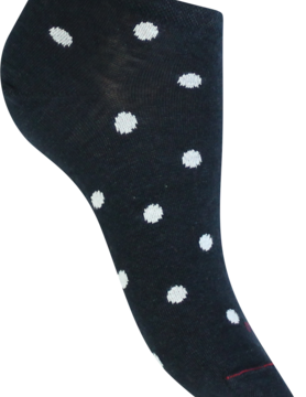 Chaussettes basses a pois femmes en lin