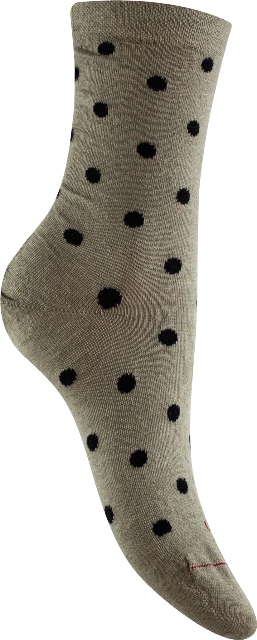 Chaussettes femmes hautes à pois en lin