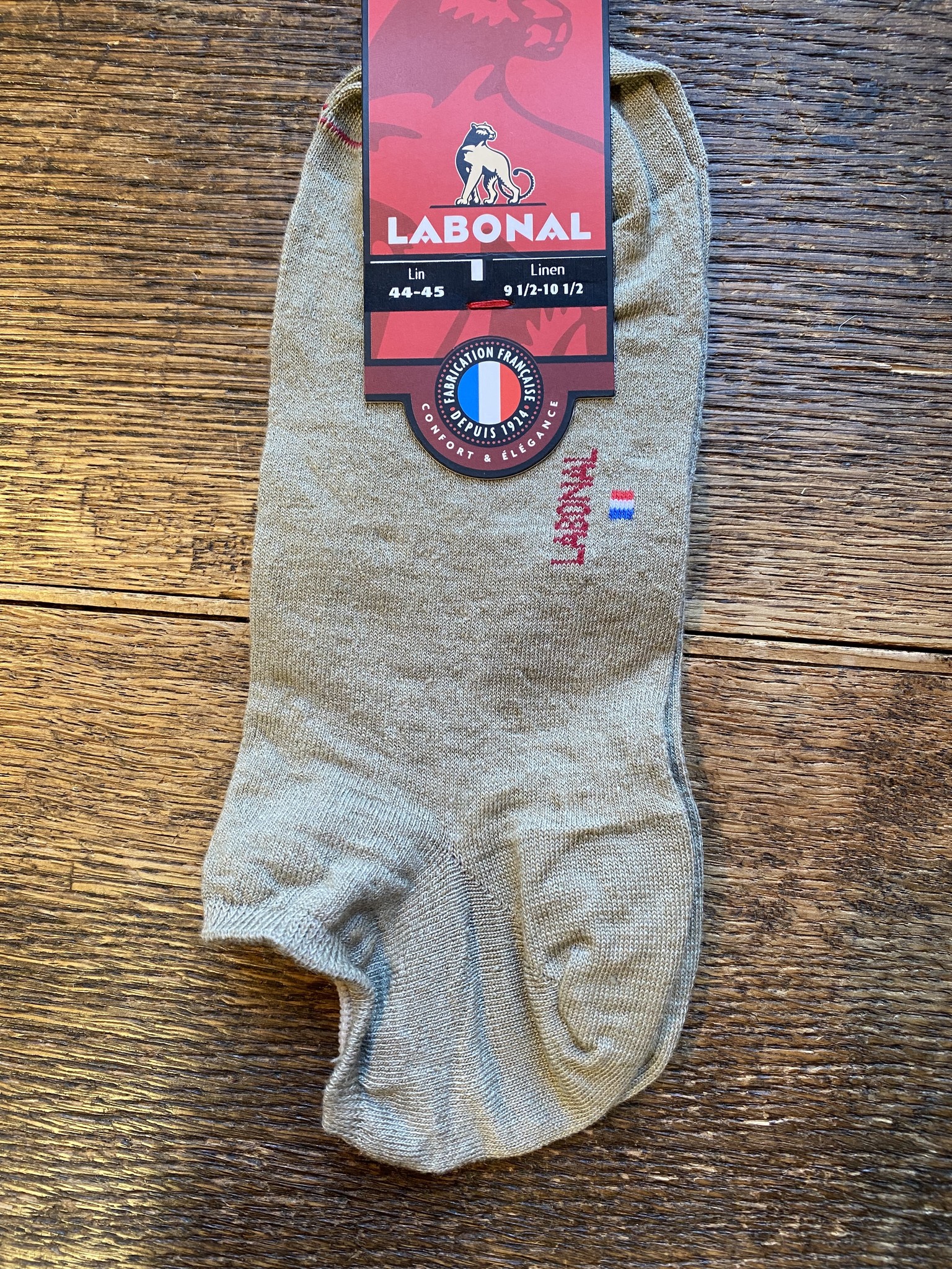 Men's low linen socks