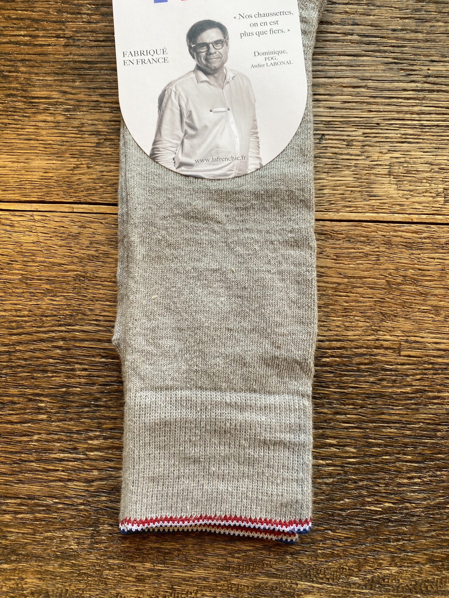 Men's high linen socks from La Frenchie