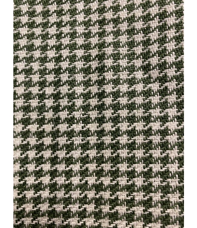 Tissu d'ameublement en lin pied de poule