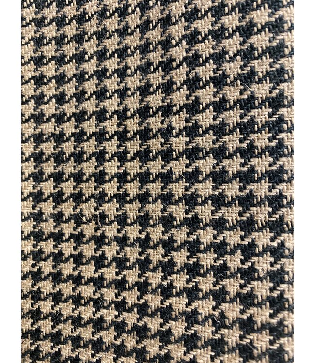 Houndstooth linnen meubelstof
