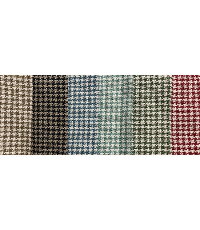 Houndstooth linnen meubelstof