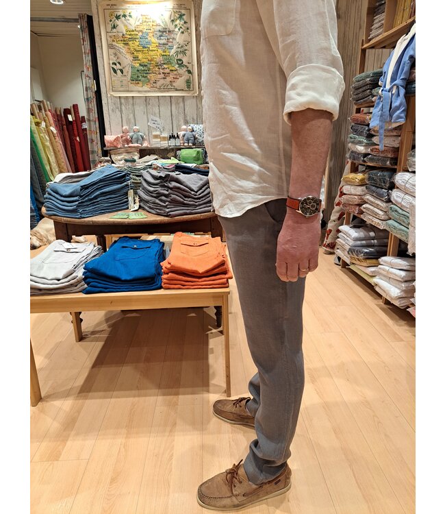 Le grenier du lin Pantalon  en lin "CLARK"  taupe