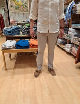 Le grenier du lin Pantalon en lin " CLARK"  naturel