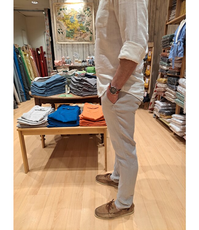 Le grenier du lin CLARK" natural linen trousers