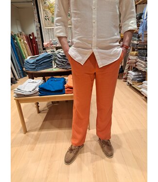 Le grenier du lin Pantalon  en lin "van" Terre Brulé