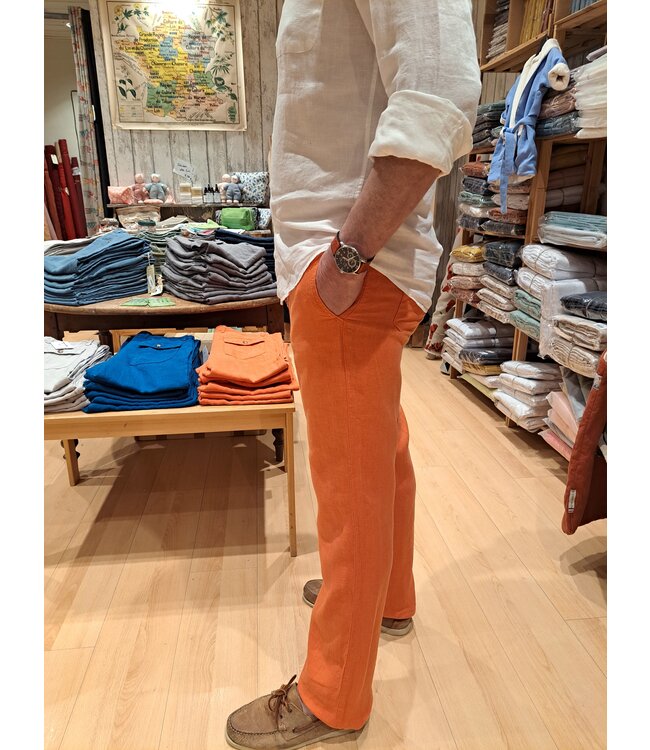 Le grenier du lin Terre Brulé "van" linen trousers