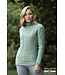 aran craft "THE HEARTS  / C4767" Ierse trui met opstaande kraag