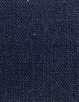Washed linen " Navy blue " fabric