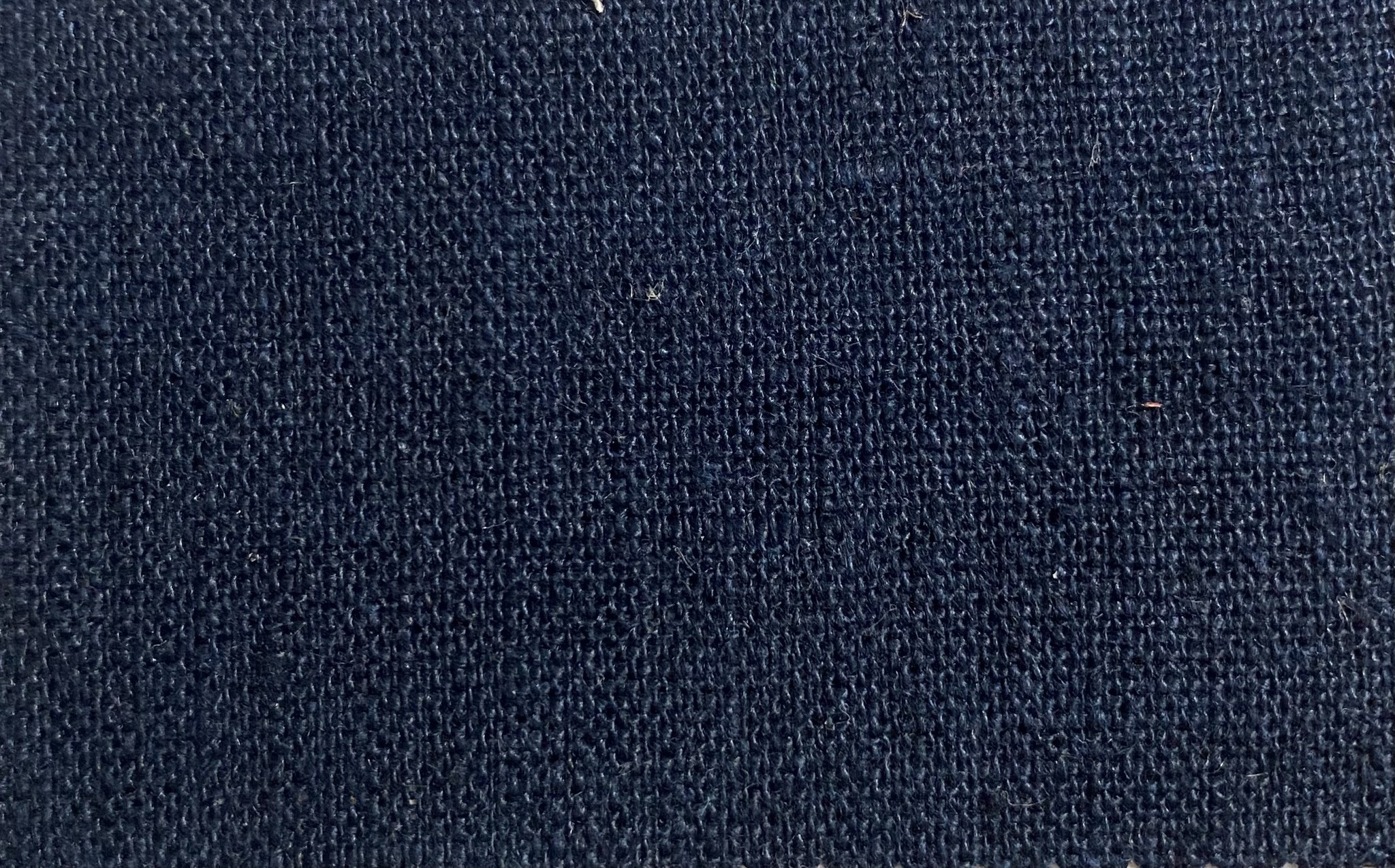 Navy blue linen fabric