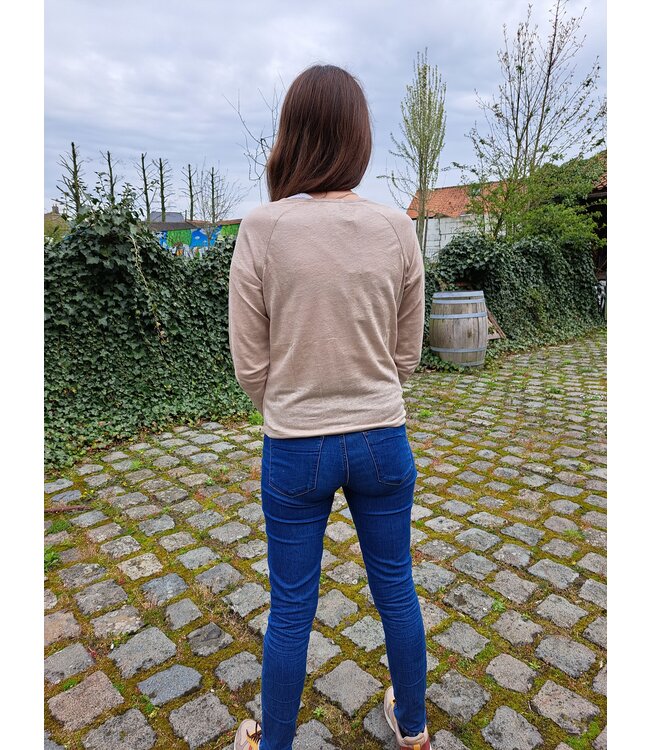 Le grenier du lin Malou linen knitted cardigan