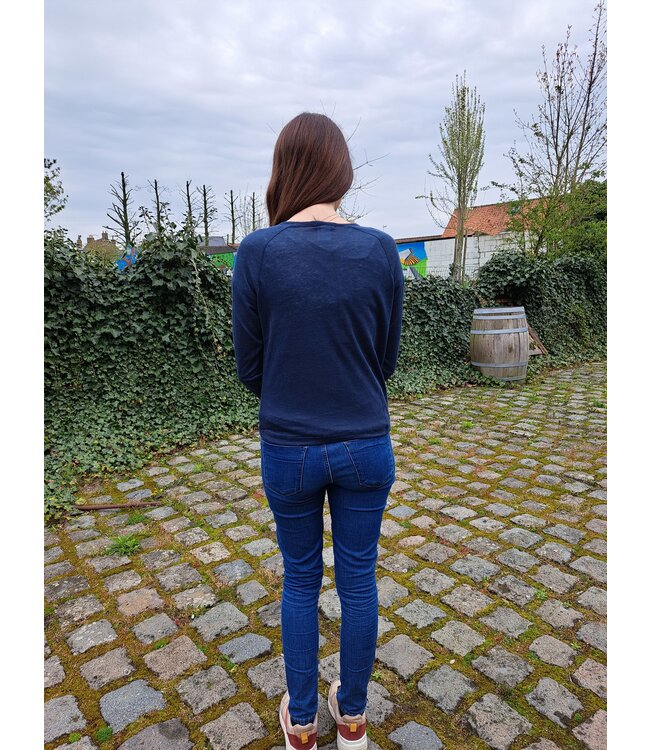 Le grenier du lin Gilet en maille de  lin malou