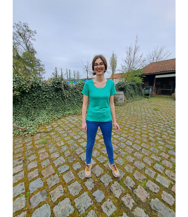 Le grenier du lin Top in marcia linen knit