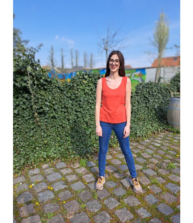 Le grenier du lin Top en maille de  lin medley