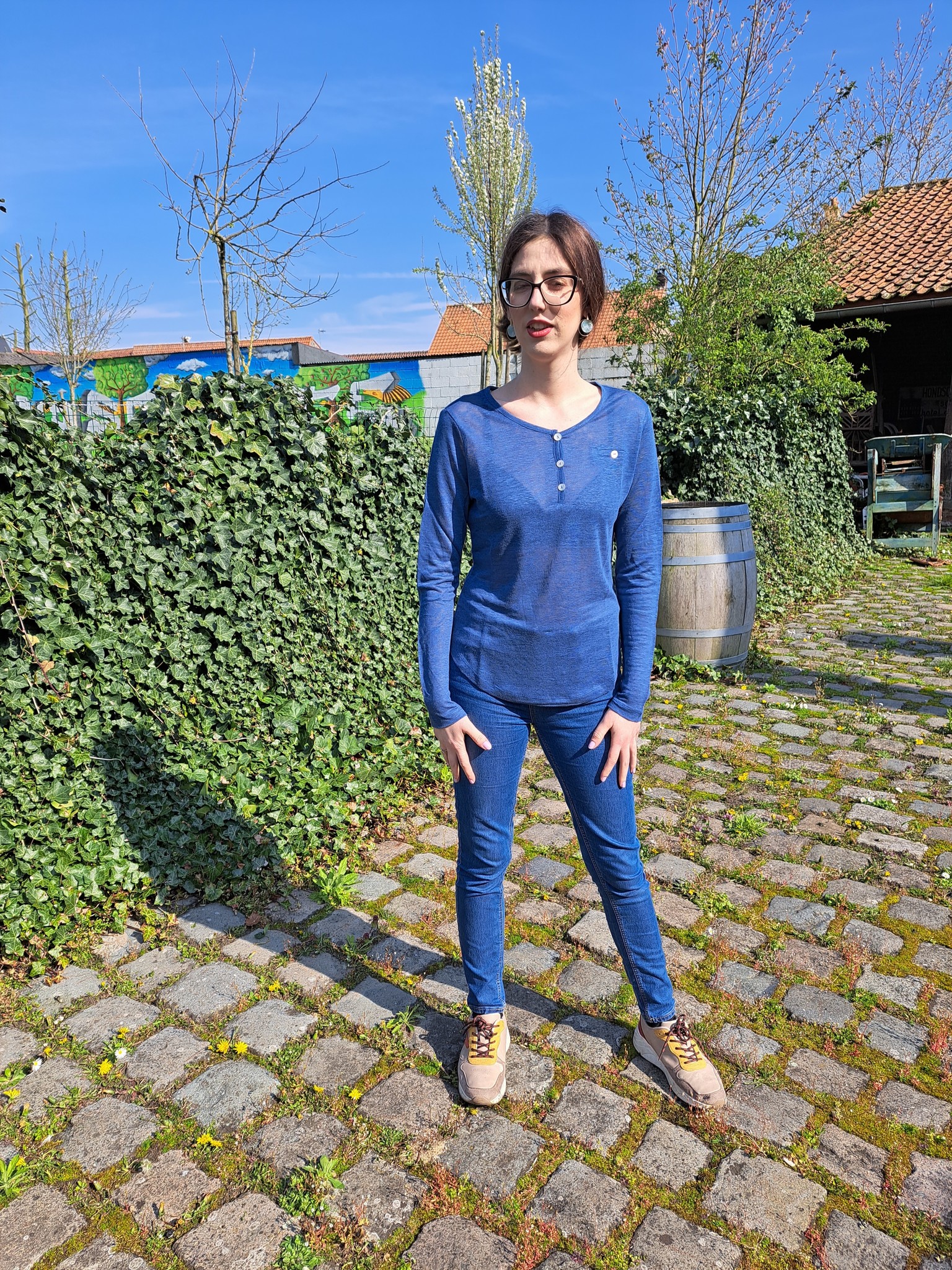 Le grenier du lin Pull en maille de lin