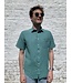 Le grenier du lin Chemise en lin  manches courtes Absinthe