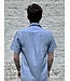 Le grenier du lin Chemise en lin manches courtes bleu ciel