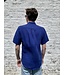 Le grenier du lin Chemise en lin  manches courtes indigo
