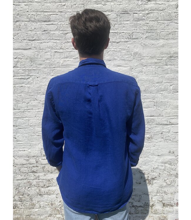indigo long sleeve shirt
