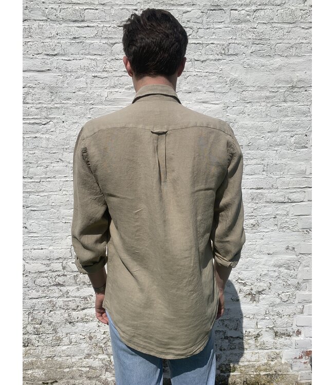 Le grenier du lin Long sleeve shirt safari