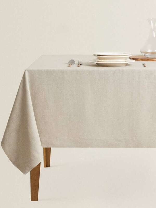 natural siena linen tablecloth